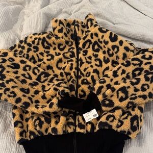 NWT. Michael Lauren leopard print jacket